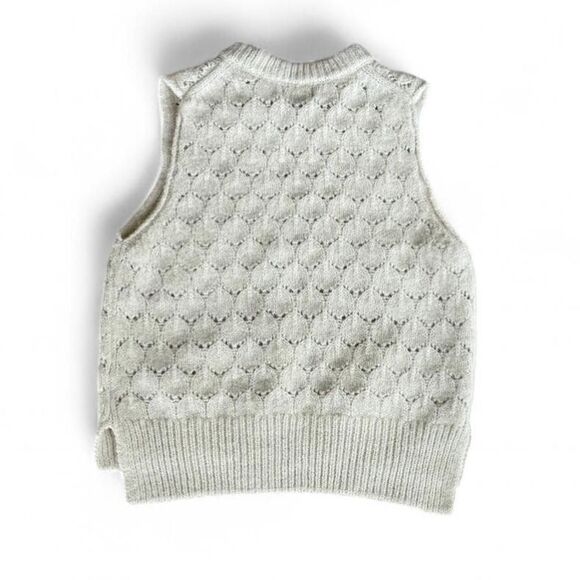 Universal Thread Oversized Cream Sweater Vest - Size XS - Picture 4 of 6